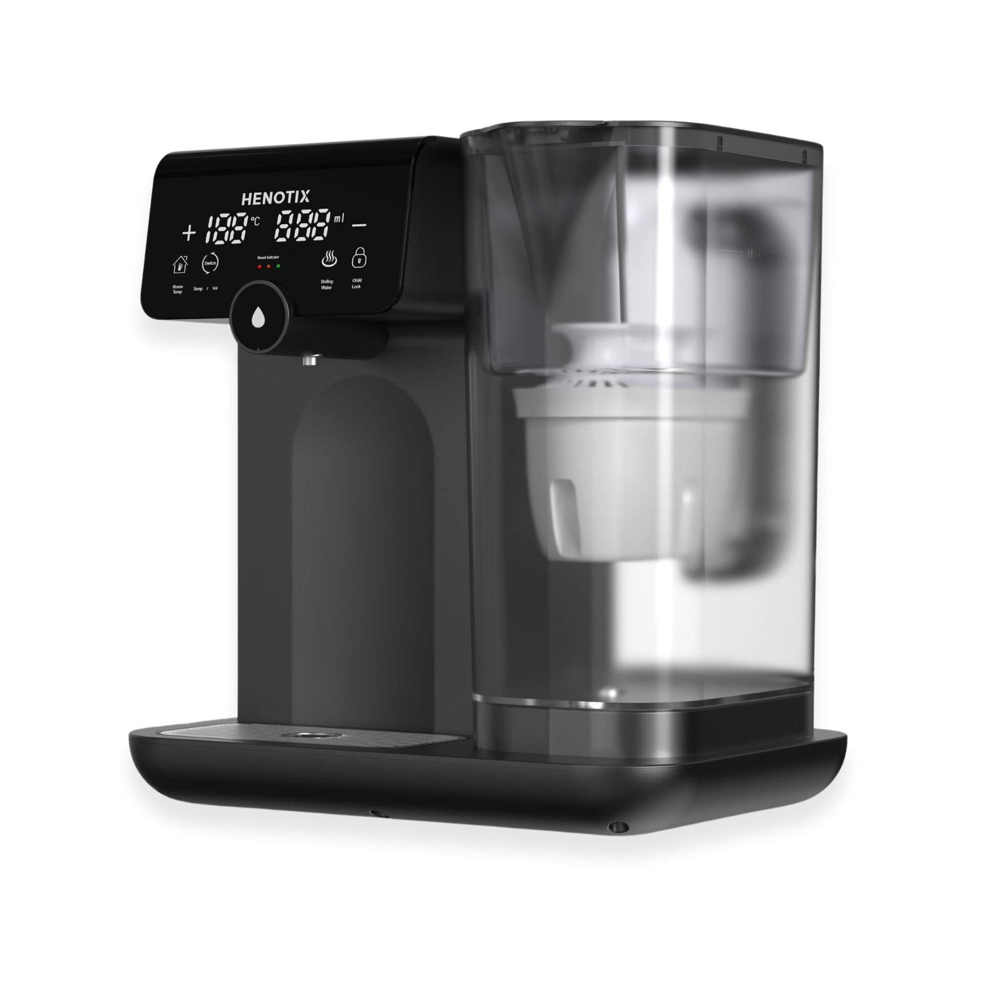 Compact Instant Hot Water Dispenser with Built-in Water Filter